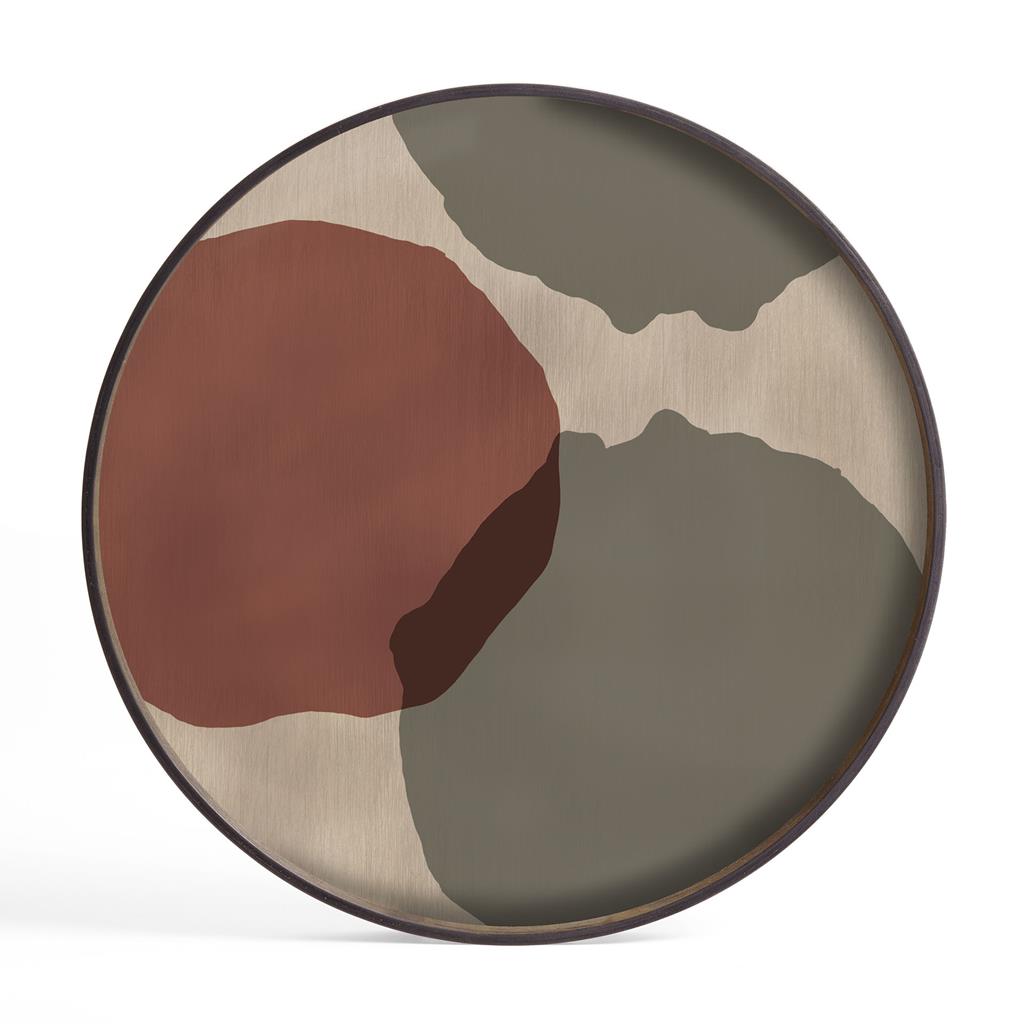 Vassoi arredo Overlapping Dots in vetro 20439 Ethnicraft [VENDUTO]